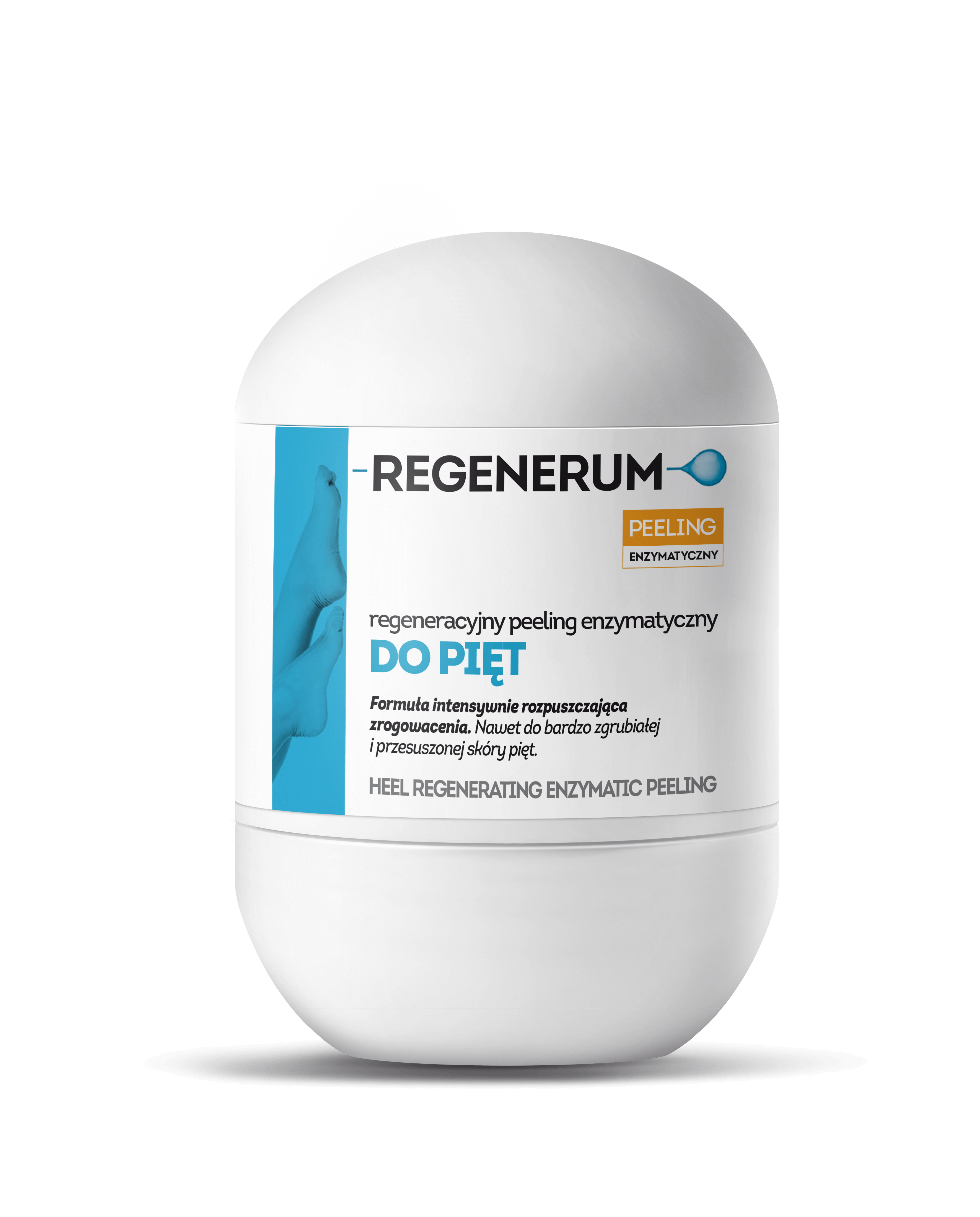 Regeneracyjny peeling enzymatyczny do pięt
